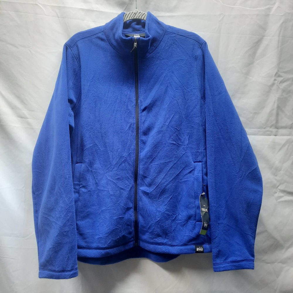 NWT REI CO-OP Clematis Blue midweight long sleeve woman's fleece Jacket 2XL